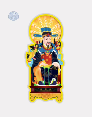 Tranh Quan Nam Tào (vẽ tay) ép plastic