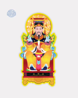 Tranh Ngọc Hoàng Đại Đế (vẽ tay) ép plastic