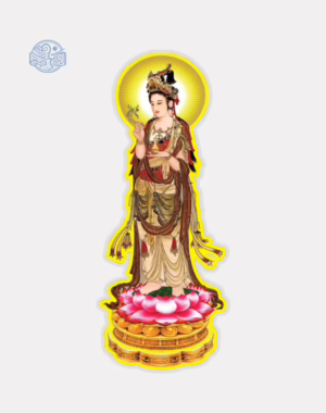 Tranh Quán Thế Âm Bồ Tát ép plastic
