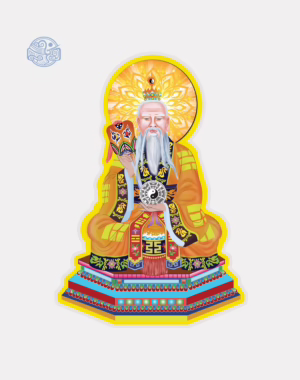 Tranh Thái Thượng Lão Quân (vẽ tay) ép plastic