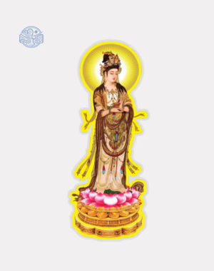 Tranh Bồ Tát Đại Thế Chí ép plastic