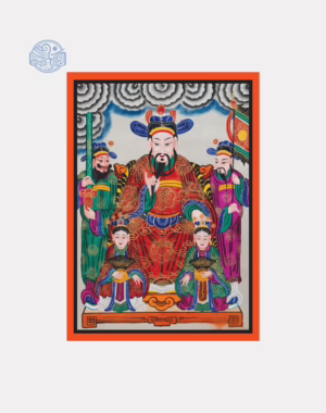 Tranh Quan Trần Triều vuông chất liệu nhựa xốp