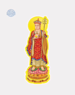 Tranh Địa Tạng Vương Bồ Tát chất liệu ép plastic