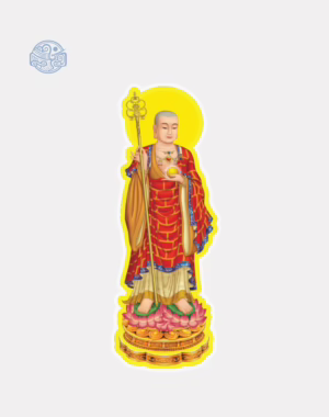 Tranh Mục Kiền Liên Bồ Tát chất liệu bìa cứng ép plastic