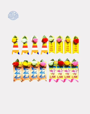 Hoa cài áo Vu Lan kèm thiệp DG100