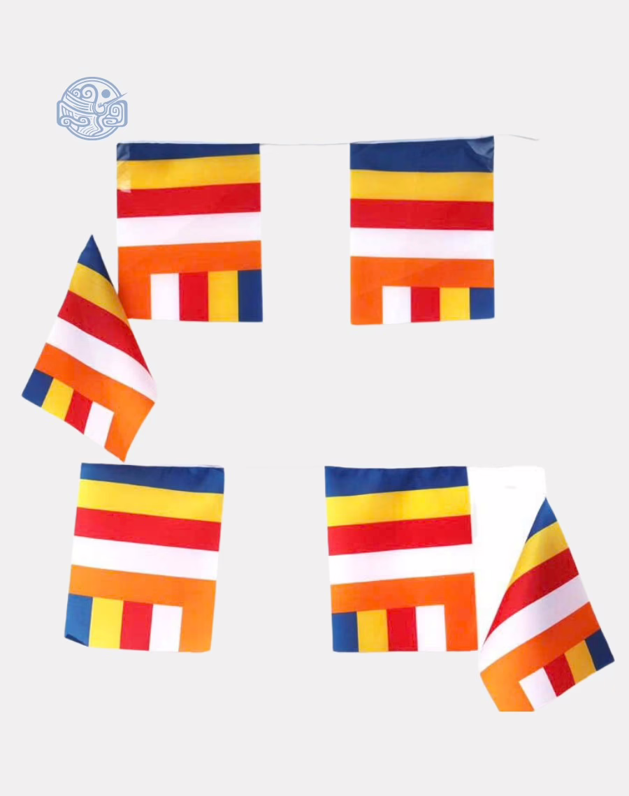 Cờ dây treo phật giáo 17x22cm
