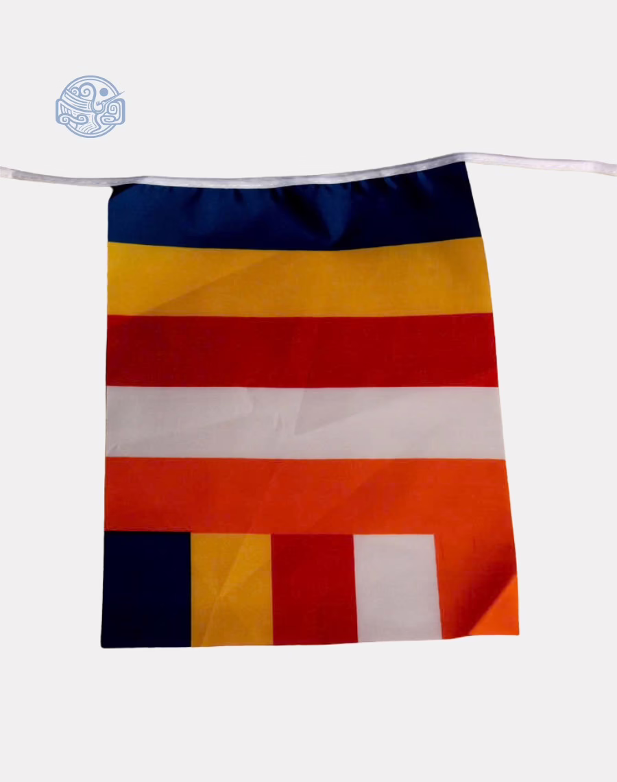 Cờ dây treo phật giáo 17x22cm - Ảnh 2