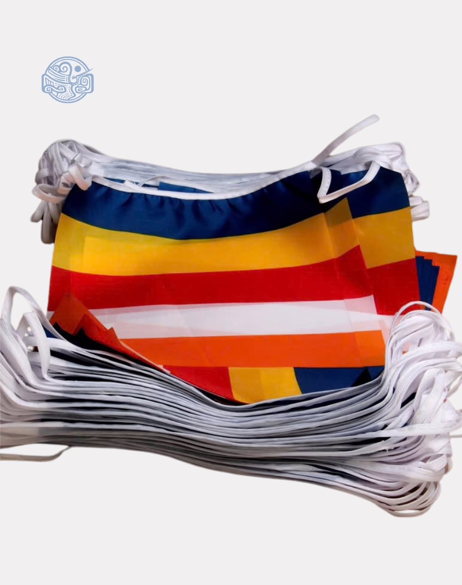 Cờ dây treo phật giáo 17x22cm - Ảnh 3