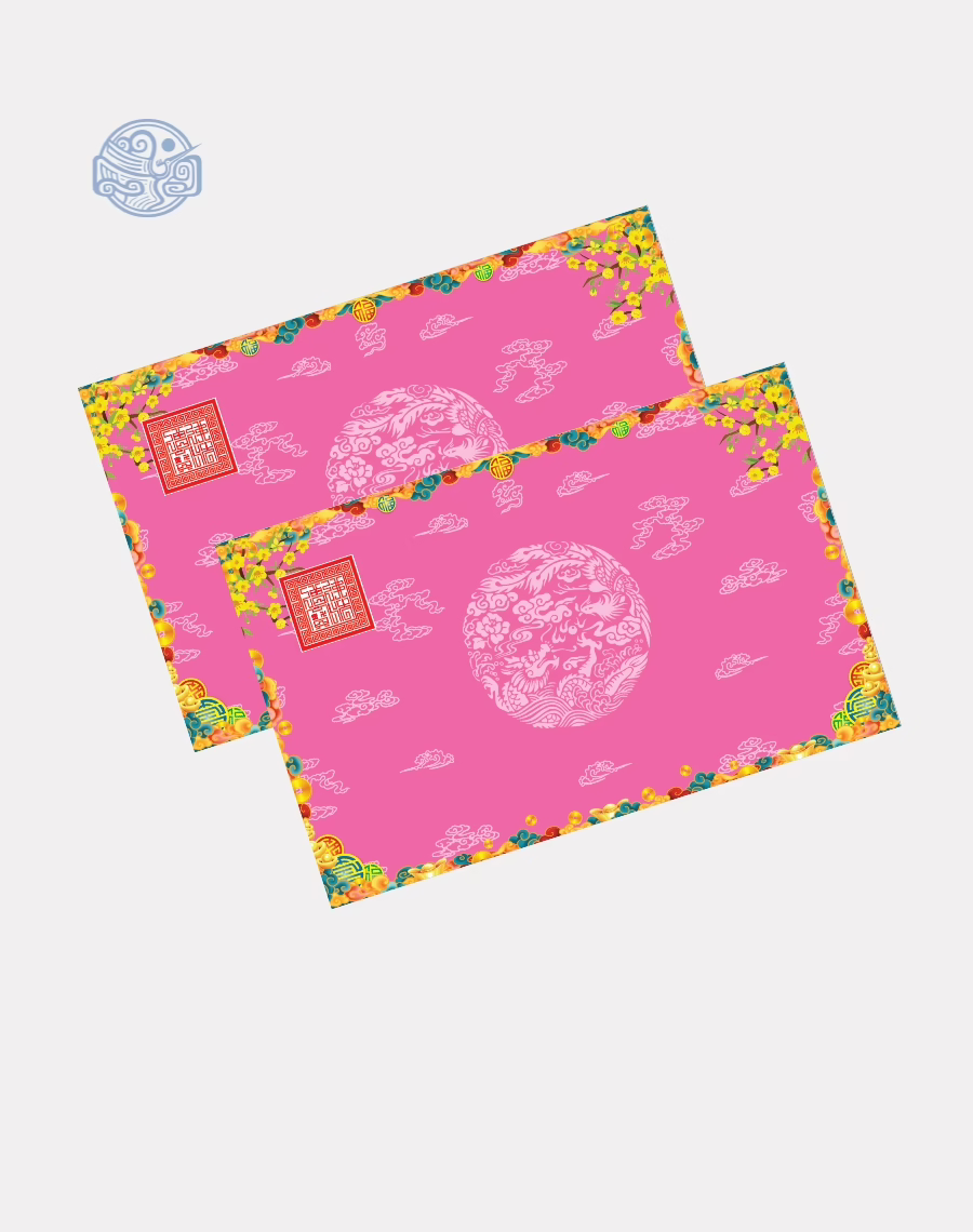 Giấy in sớ Tài Lộc Nghinh Xuân nền hồng - Ảnh 2