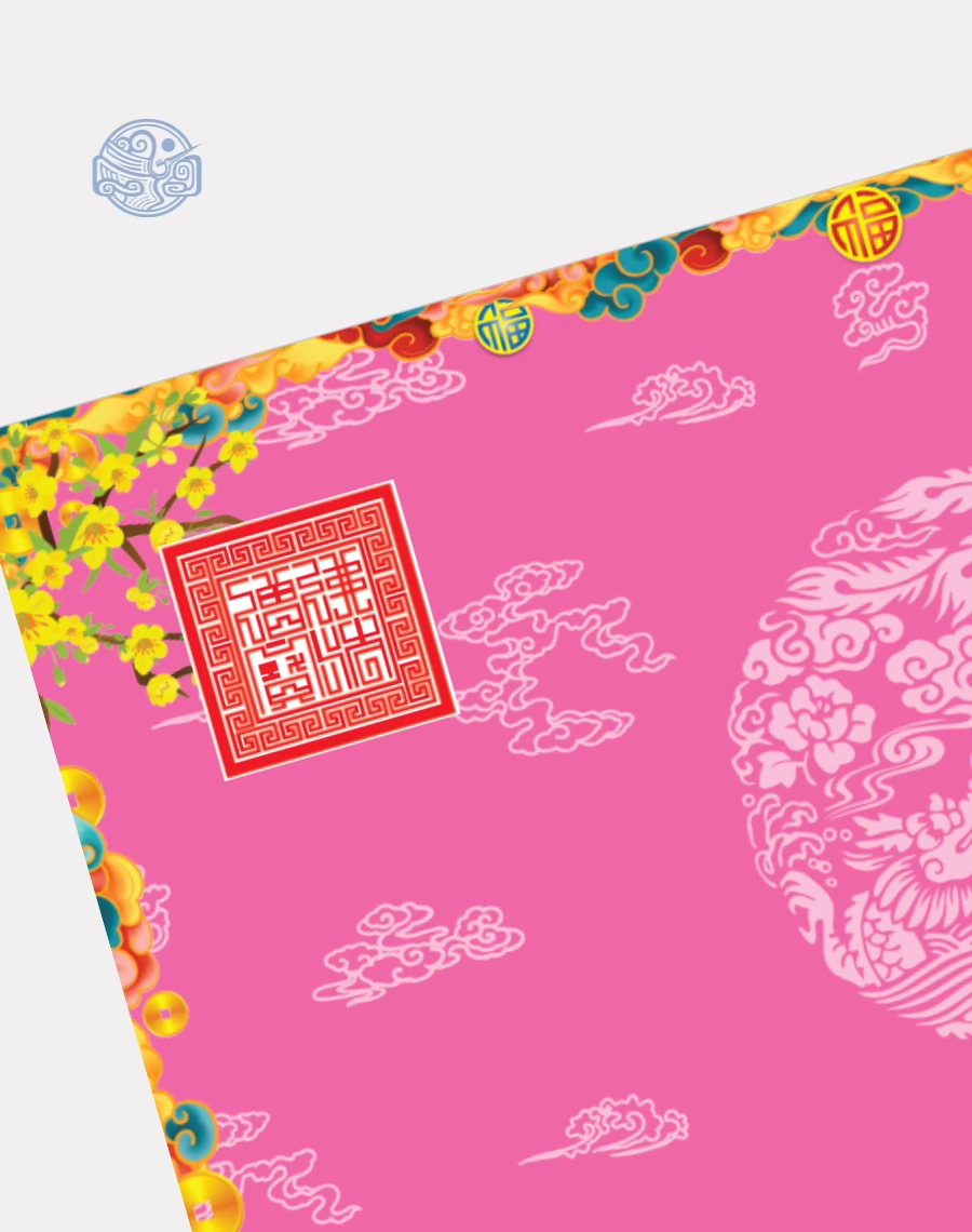 Giấy in sớ Tài Lộc Nghinh Xuân nền hồng - Ảnh 3