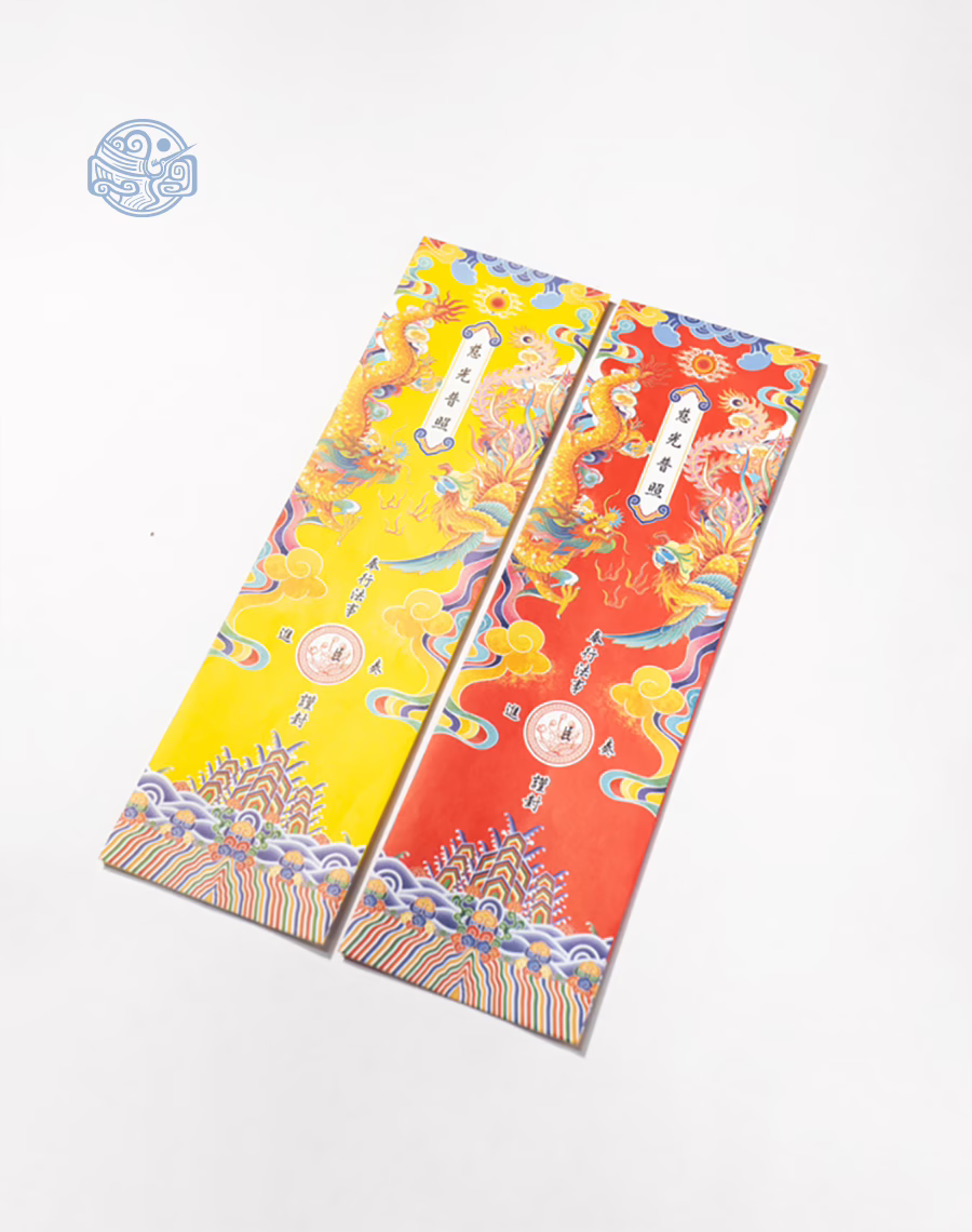 Vỏ sớ Long Phụng Nghinh Xuân 9x31cm - Ảnh 5