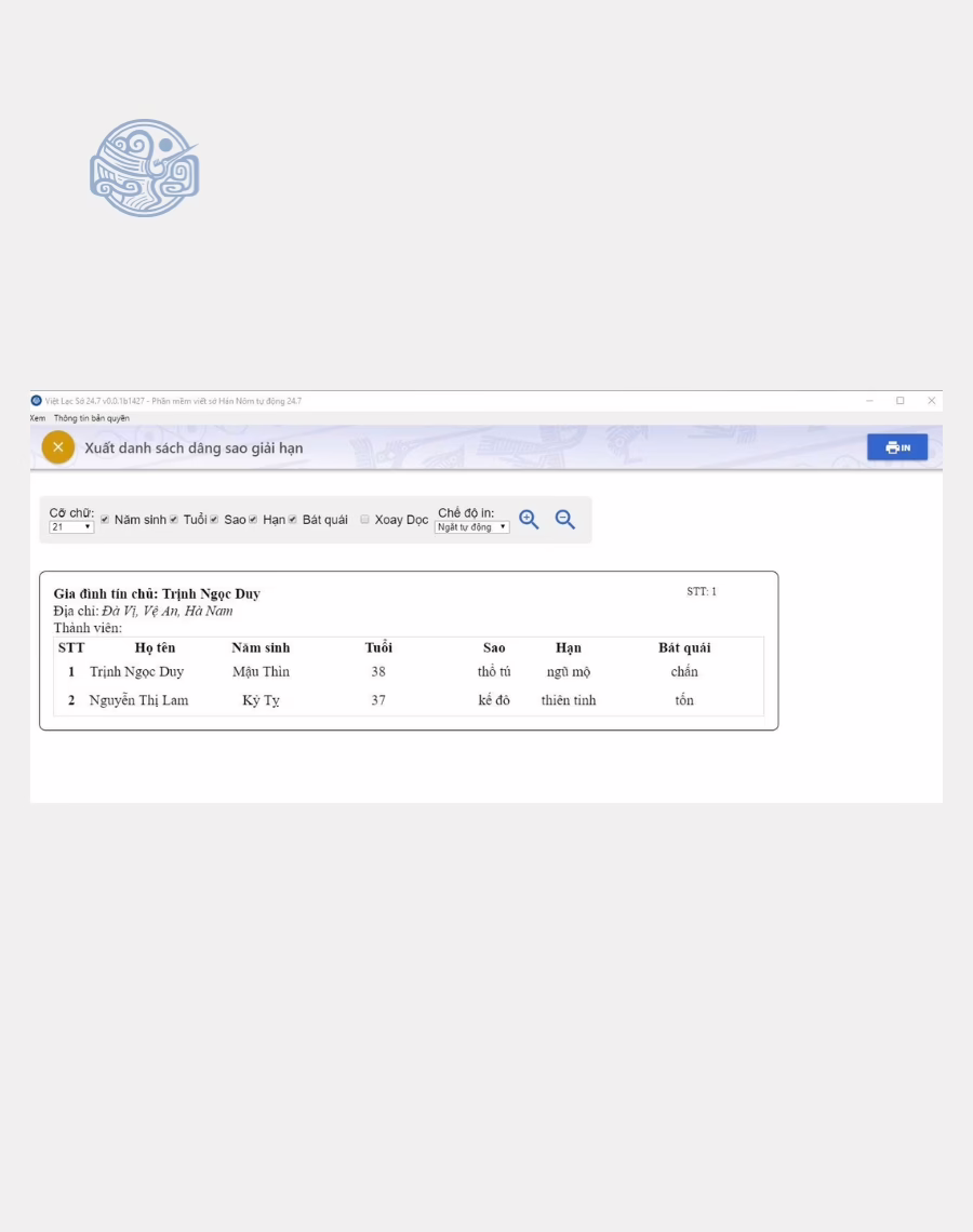 Phần mềm viết sớ Việt Lạc 247 - Ảnh 3