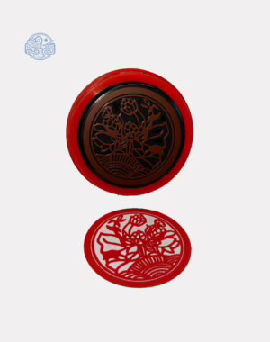 Dấu triện liên hoa thấm mực có núm tròn 5x5 cm