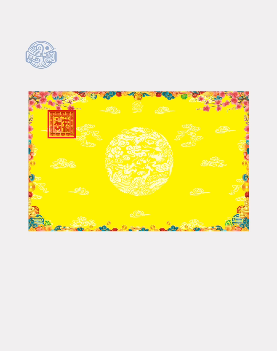 Giấy in sớ Tài Lộc Nghinh Xuân nền vàng