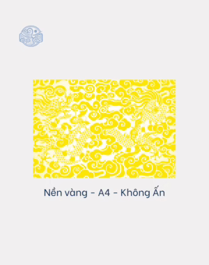 Giấy In Sớ cổ long a4 1000DL65 nền vàng