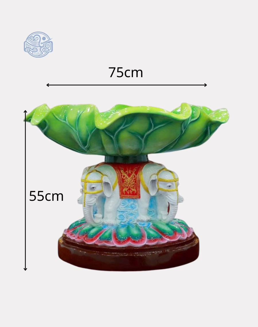 Chậu tắm Phật Tịnh Liên 75x55cm composite - Ảnh 2