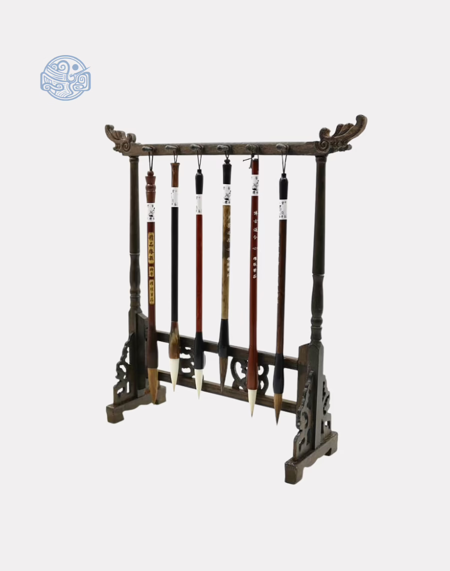 Giá bút gỗ Hồng Mộc Long Đầu