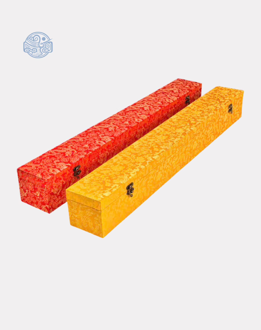 Hộp đựng sắc phong 70x7x7cm bọc gấm đỏ