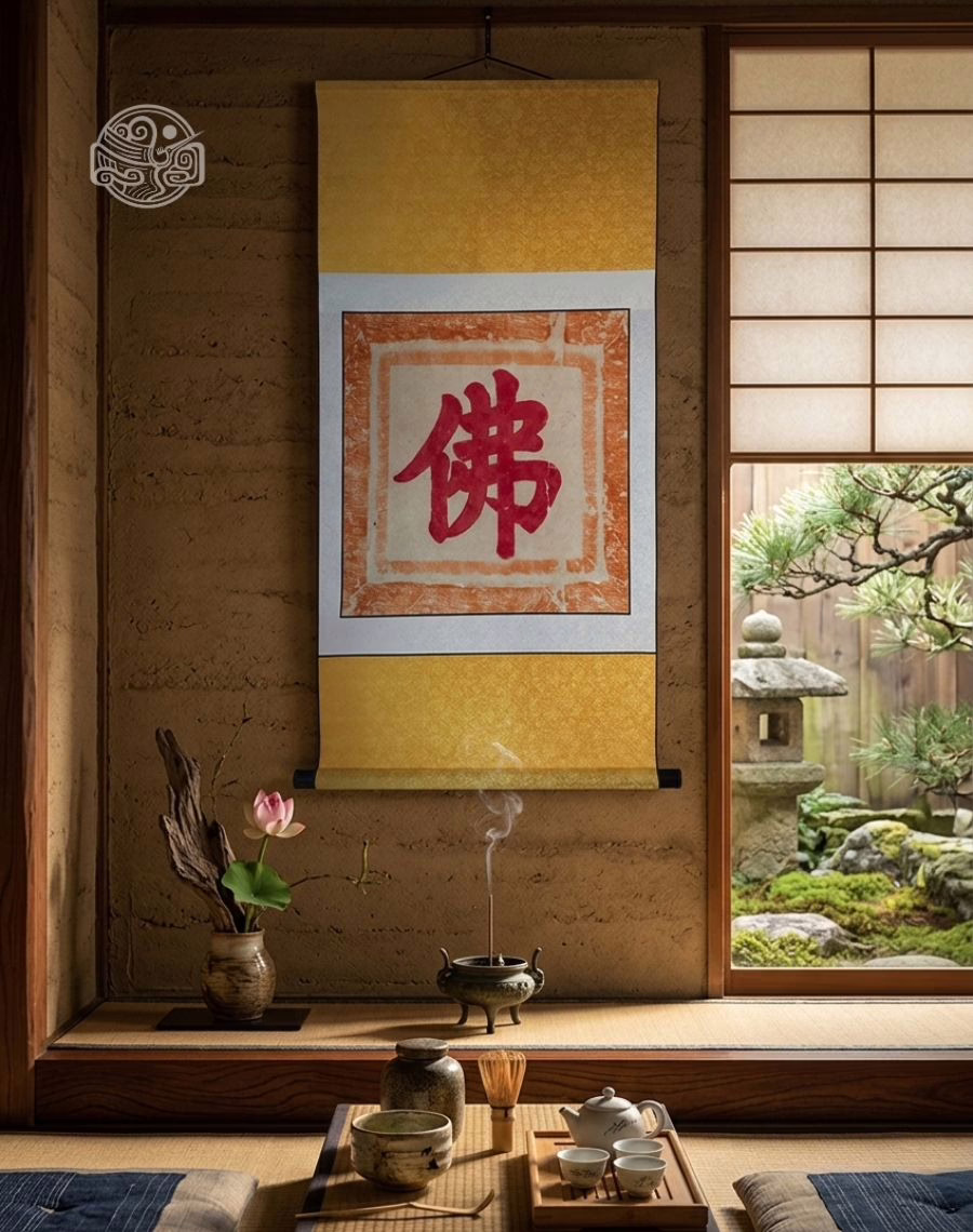 Biểu chữ Phật 53x100cm - Ảnh 3